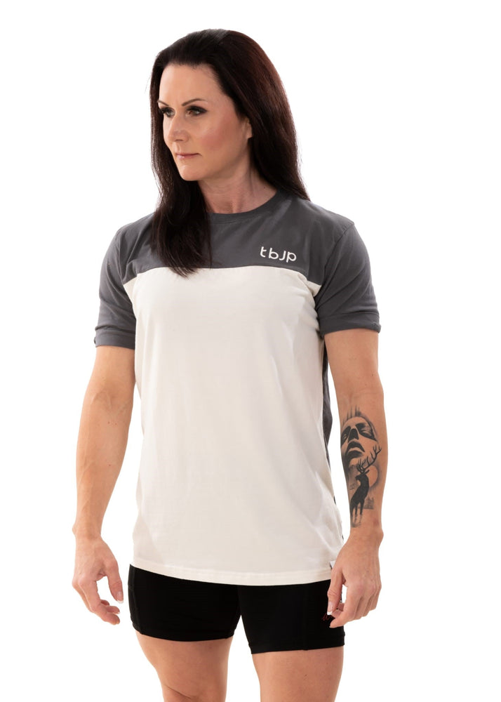 
                  
                    Grey and White 2 Tone Tshirt
                  
                